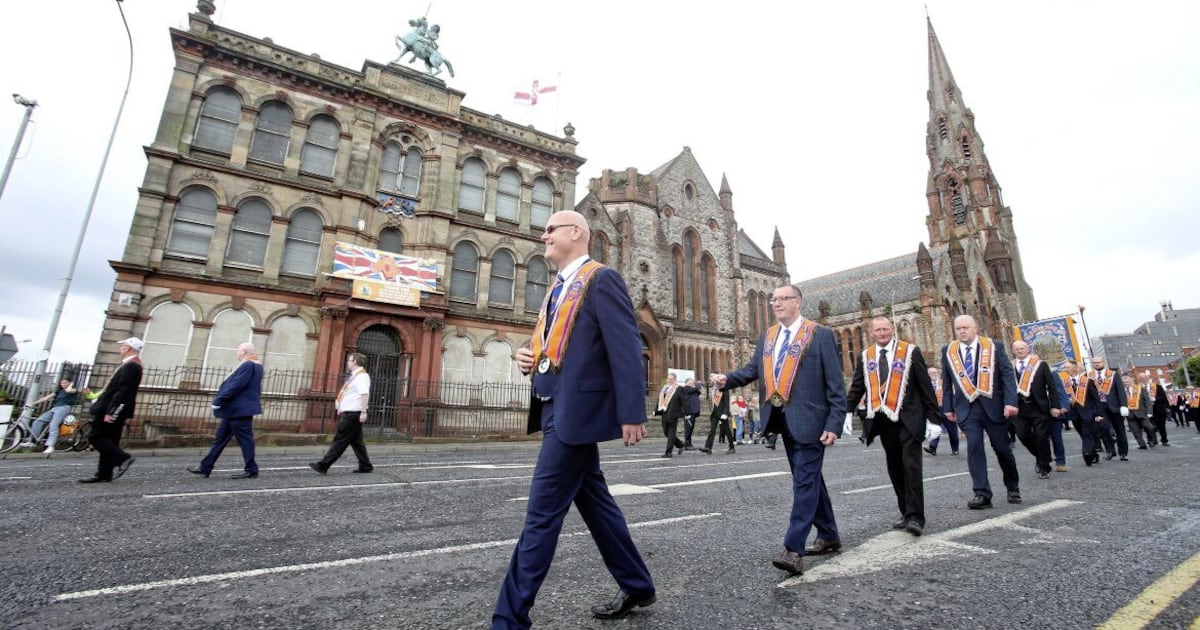Traffic disruption expected across Belfast on Sunday as parades set to take place – The Irish News
