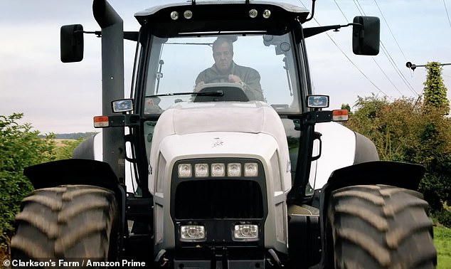 Jeremy purchased his first tractor - a huge silver Lamborghini R8 - in the first season of Clarkson's Farm, which aired in 2021