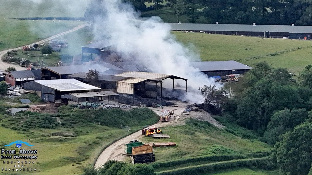 The scene of the blaze. Picture: From Above - Drone Photography.