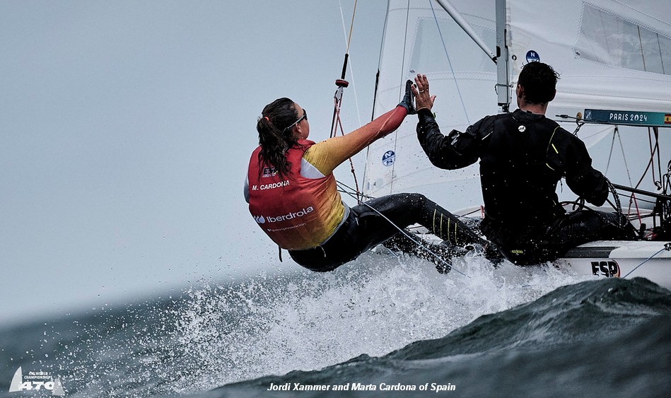 470 Worlds – Xammer and Cardona of Spain lead after day 2 – Sailweb