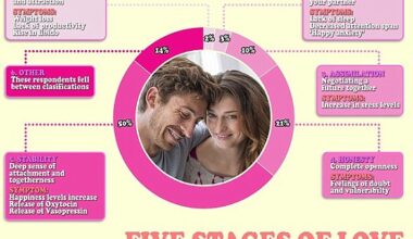 Psychologists suggest there are five stages of love - butterflies, building, assimilation, honesty and stability