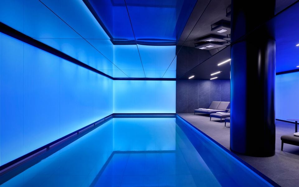 The pool at art'otel London Hoxton in Shoreditch
