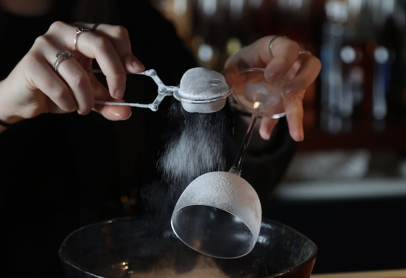 Cocktails at Rattlebag in Belfast.
PICTURE COLM LENAGHAN