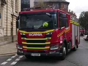 Crews remain on the scene of a fire which started last night near Birmingham City Centre