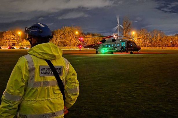 HM Coastguard Crosby assisted the Coastguard Rescue Helicopter with getting the patient to hospital safely