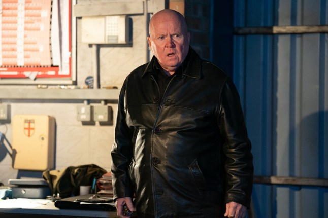 Phil Mitchell looks emotional in The Arches in EastEnders