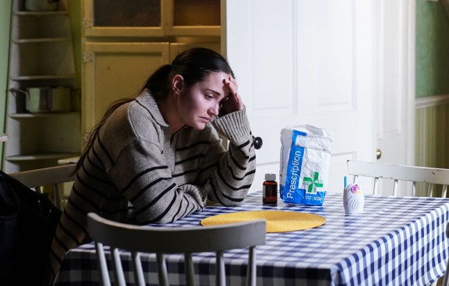 Lauren Branning in despair in EastEnders