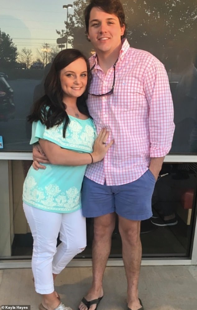 Hayes told DailyMail.com that Fleury (pictured with Hayes during their relationship) was manipulative and treated her like 'property' 