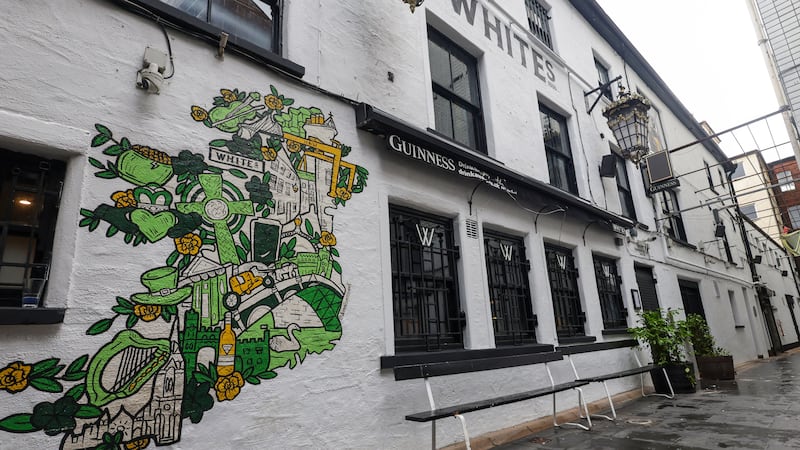 Emergency services attend fallen roof at Whites Tavern bar in Belfast city centre