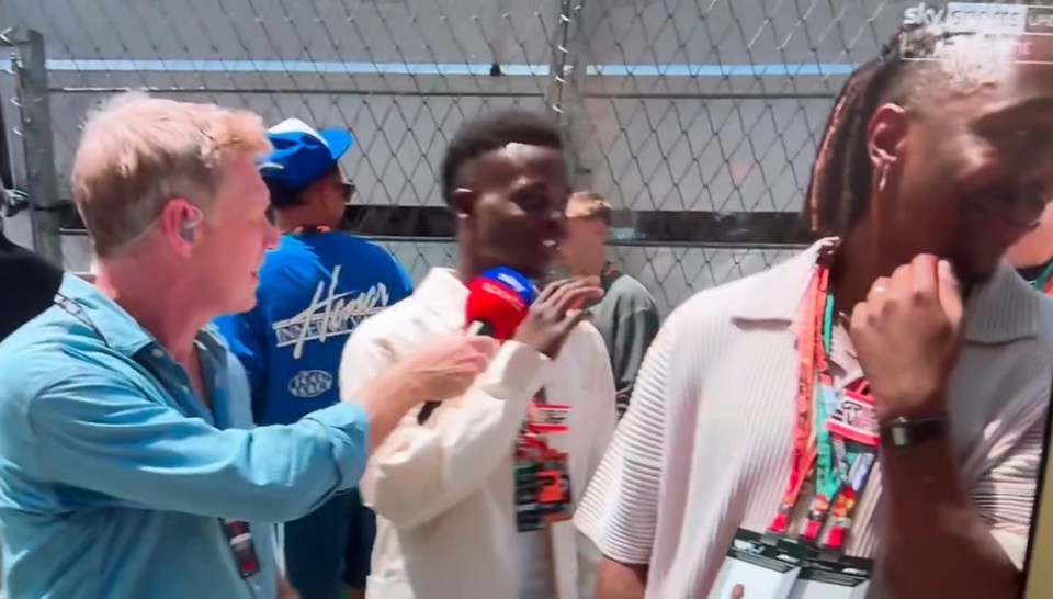 Saka didn't have any time for Sky in Spain
