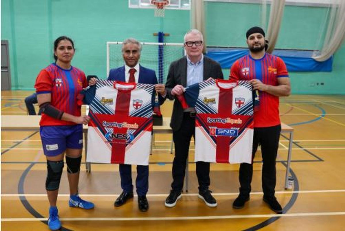 Athira Sunil (England Women’s captain), Ashok Das (President, World Kabaddi), Richard Parker (Mayor of the West Midlands) and Hardeep Singh (England Men’s captain). PIC: West Midlands Growth Company
