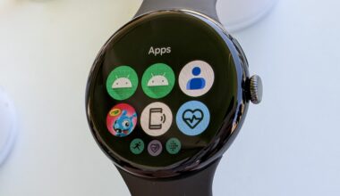 The new app drawer on Wear OS 6 on the Pixel Watch 3