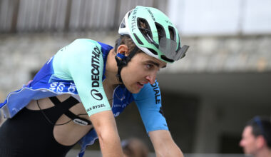 Paul Seixas finishes stage 7 of the Dauphiné at Valmeinier 1800
