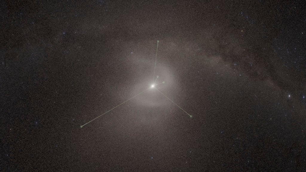 A new planetarium show created a backwards S-shaped spiral in a mock-up of the Oort Cloud, causing excitement among some scientists. Photo: AP