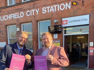 Dave Robertson Mp Midlands Rail Hub. Credit: Dave Robertson MP. With permission for all LDRS partners