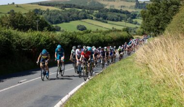 Junior Tour of Wales peloton