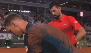 Novak Djokovic steps in to help French Open opponent as match paused | Tennis | Sport