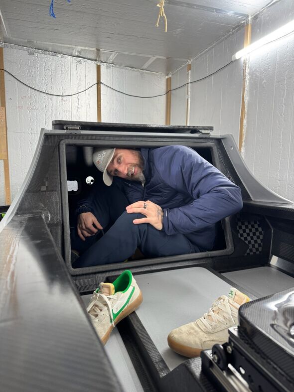 Angus showing cramped conditions on his vessel