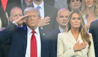 Melania Trump's true feelings about Donald's parade laid bare as he 'slumps' on camera | World | News