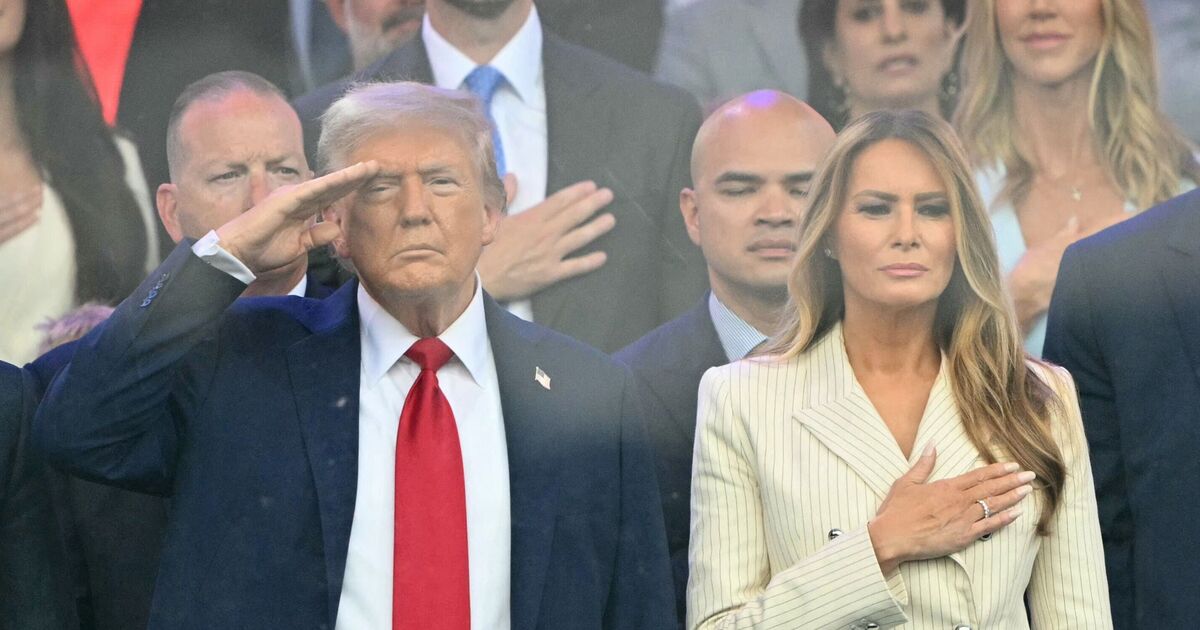 Melania Trump's true feelings about Donald's parade laid bare as he 'slumps' on camera | World | News