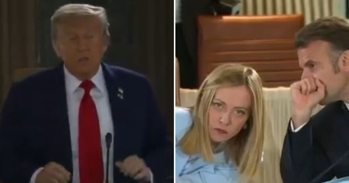 G7 LIVE: Meloni rolls her eyes after leaders clash with Donald Trump | Politics | News