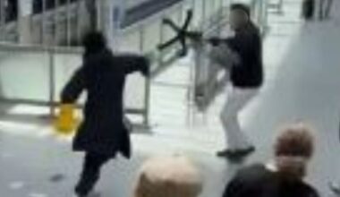 Moment man 'goes on rampage' at Tube station in lawless London | UK | News