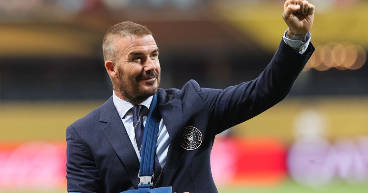 David Beckham spotted with arm in sling after being hospitalised | Football | Sport