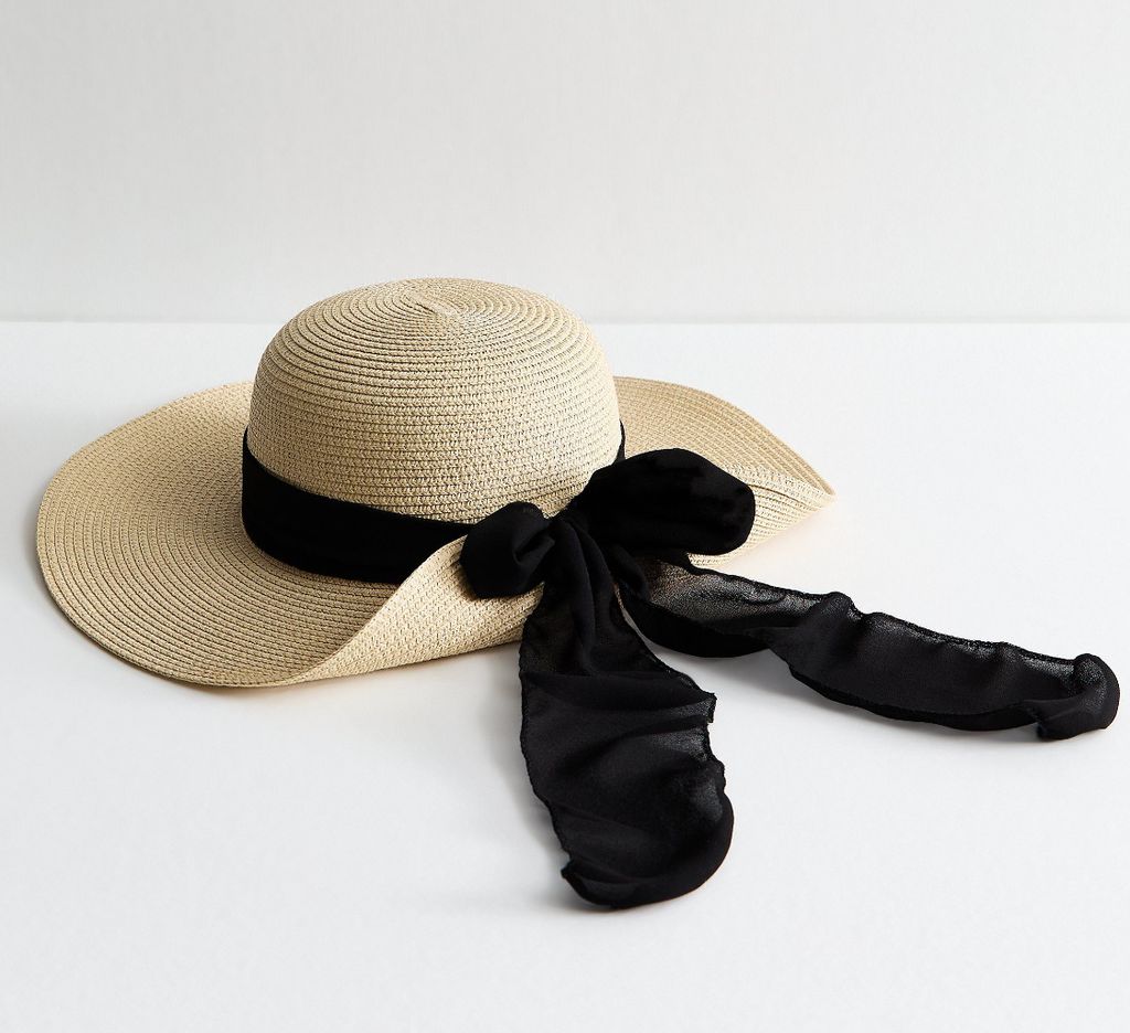 New Look straw floppy hat