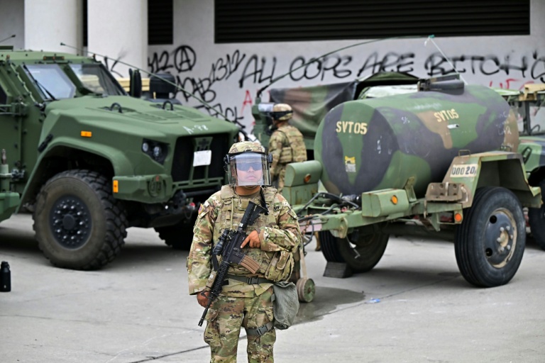 Members of the National Guard were deployed to Los Angeles -- against the wishes of California Governor Gavin Newsom (Frederic J. Brown)