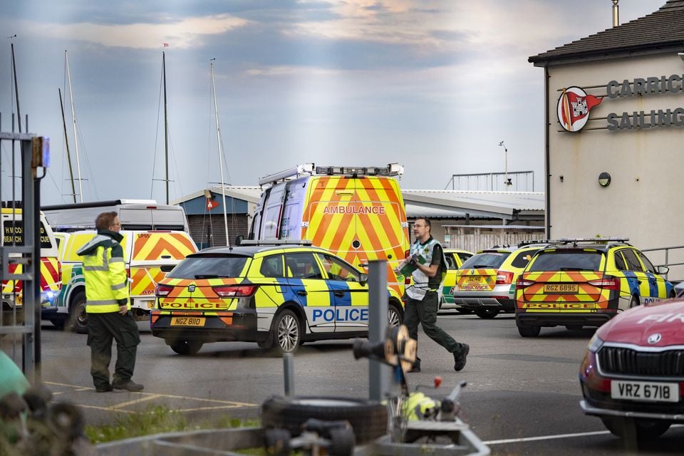 Emergency Services at the scene of the ongoing incident in Carrickfergus on June 19th 2025 (Photo by Kevin Scott)