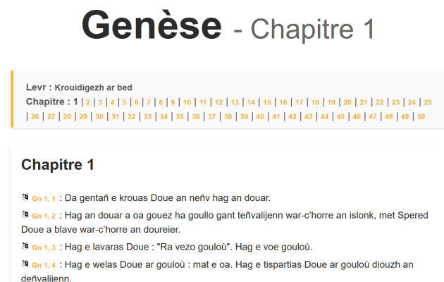 Breton, a linguistic minority in France, has a new online Bible