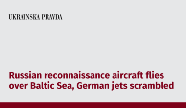 Russian reconnaissance aircraft flies over Baltic Sea, German jets scrambled