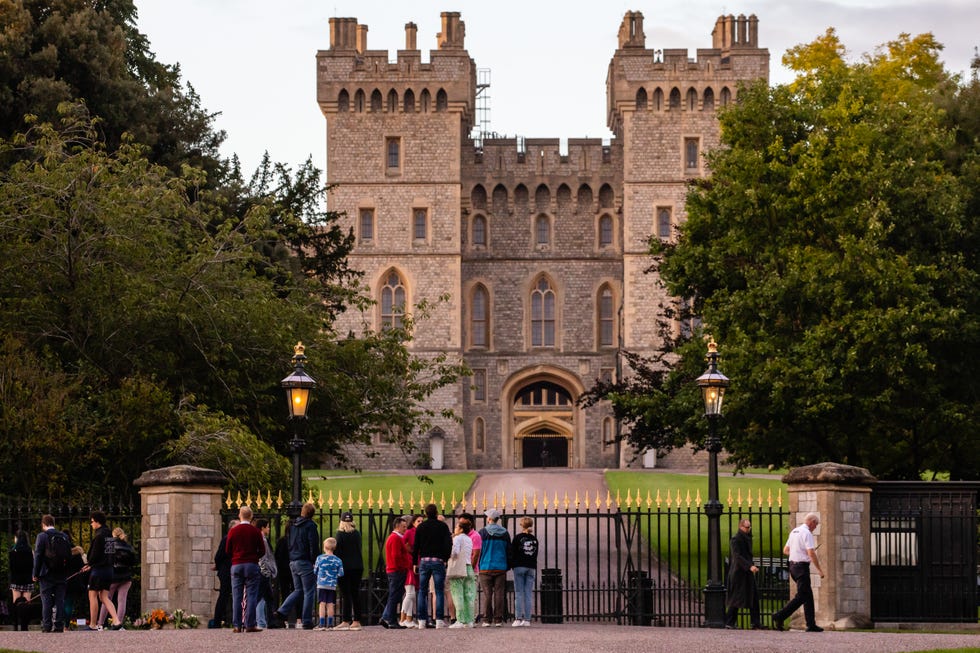 Union Jack At Half-Mast For Death Of Queen Elizabeth II Windsor