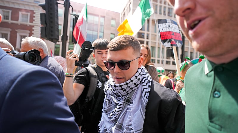 Kneecap member Liam Óg Ó hAnnaidh aka Mo Chara released on ‘unconditional bail’ ahead of next court date