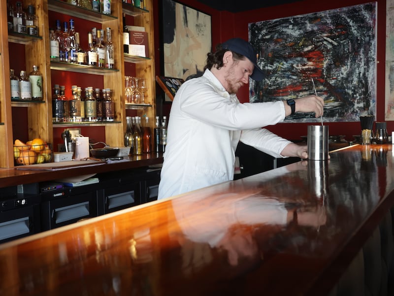 Cocktails at Rattlebag in Belfast.
PICTURE COLM LENAGHAN