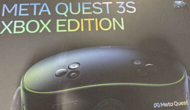 Leaked images of the Meta Quest 3S Xbox Edition featuring the black and green Xbox branding.