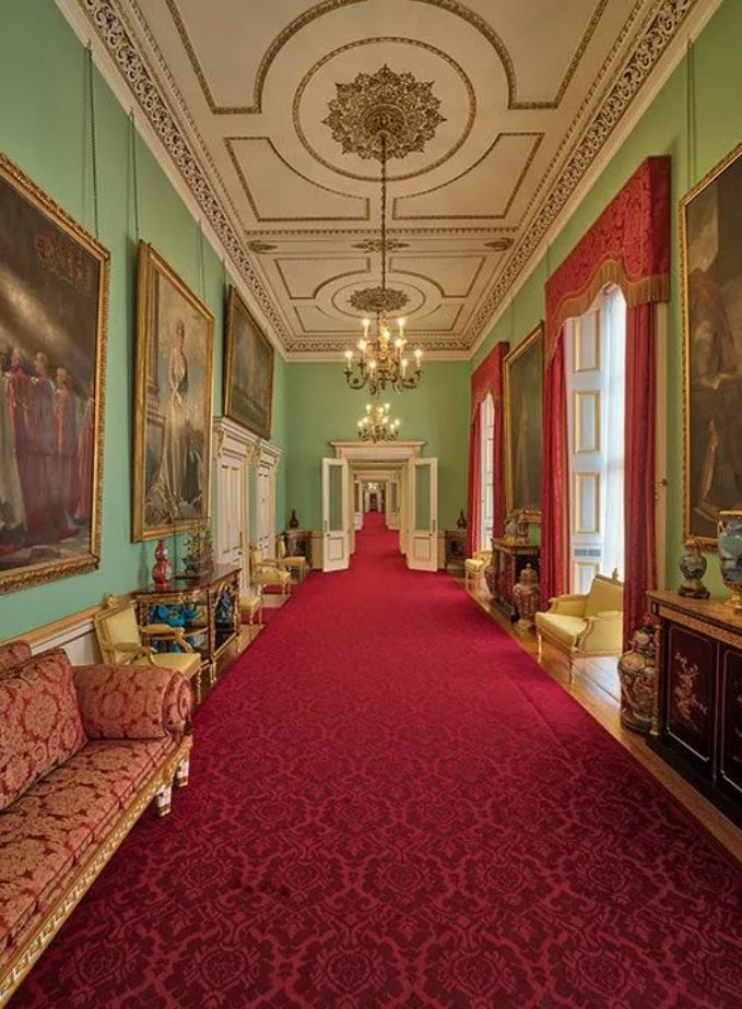 The Principal Corridor inside Buckingham Palace