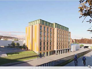 Student flats bring a splash of colour to a brownfield Edinburgh site