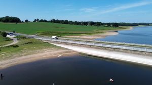 Blithfield Reservoir near Rugeley.