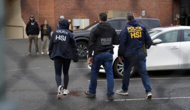 Immigration crackdown leads to chaotic scenes as ICE touts arrests