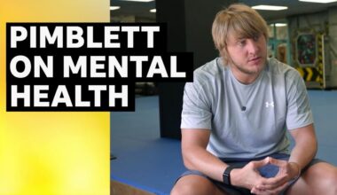 Paddy Pimblett sat down in a gym