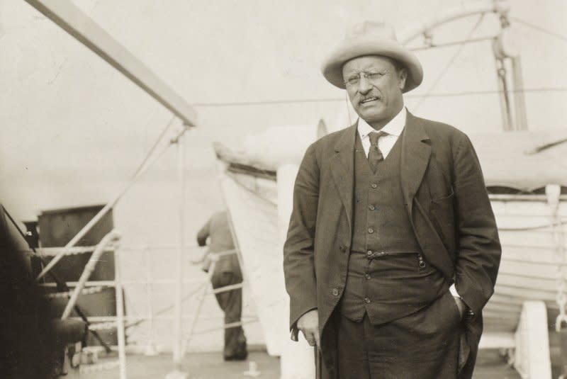 Col. Theodore Roosevelt aboard the S.S. Aiden upon his return from South America ca. 1914. File Photo courtesy of Library of Congress
