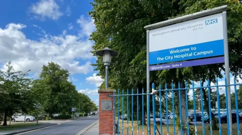 LDRS A sign outside Nottingham City Hospital