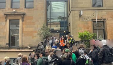 Glasgow art centre shuts after police called over planned pro-Palestinian take-over