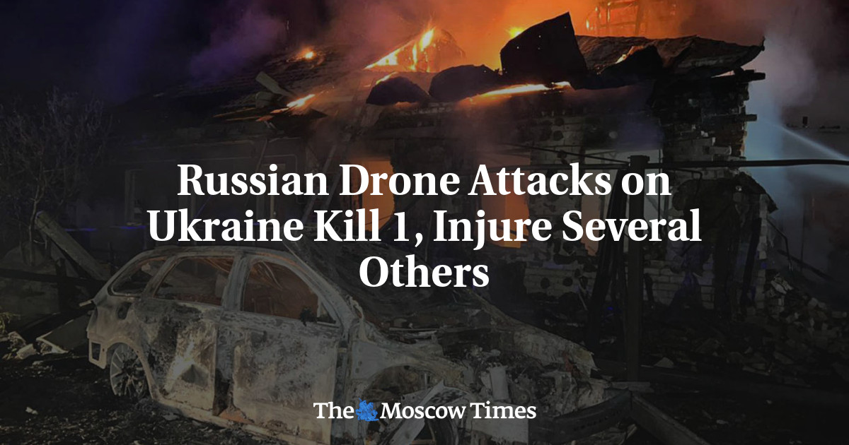 Russian Drone Attacks on Ukraine Kill 1, Injure Several Others
