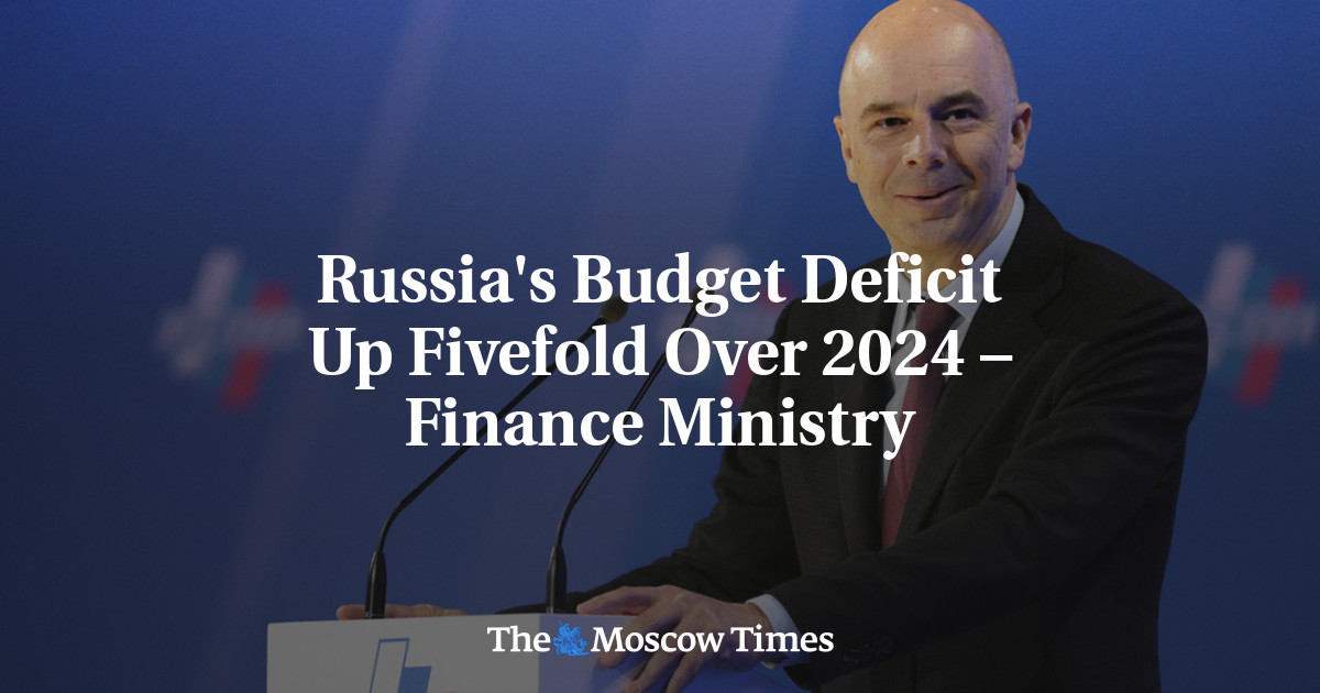 Russia's Budget Deficit Up Fivefold Over 2024 – Finance Ministry