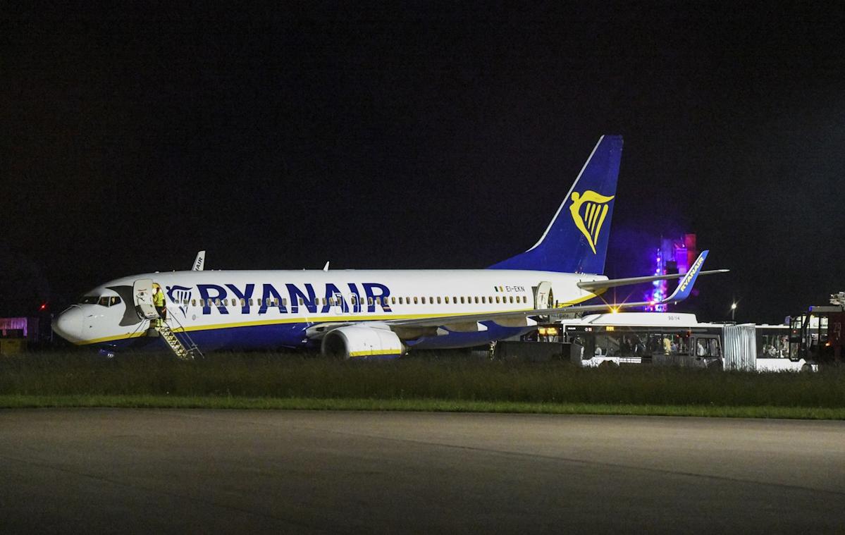 Violent turbulence hits a Ryanair flight in Germany, forcing an emergency landing and injuring 9