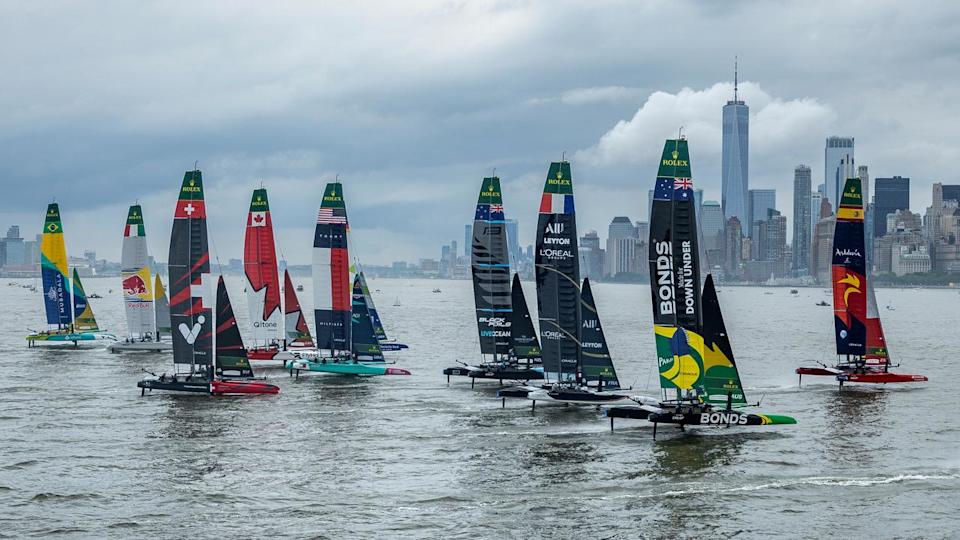 SailGP racing.