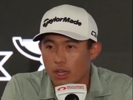 Morikawa hit back at a reporter during his press conference on Wednesday