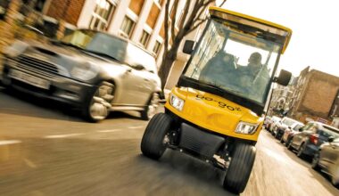 exploring London in an electric golf buggy